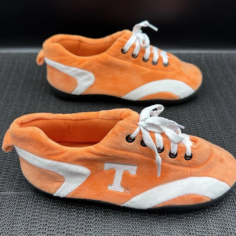 Comfy Feet Tennessee Volunteers Plush Slippers Orange UT Logo Adult Medium